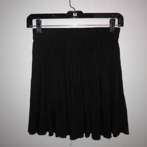 Black mini skirt
